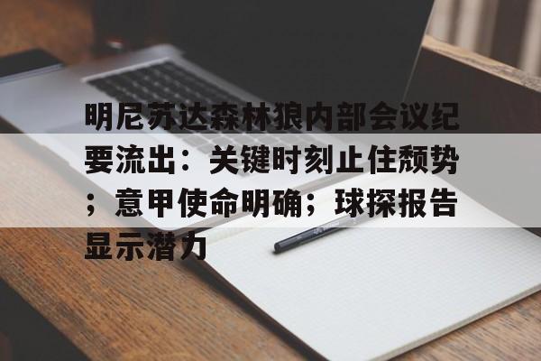 db体育中国区官网-明尼苏达森林狼内部会议纪要流出：关键时刻止住颓势；意甲使命明确；球探报告显示潜力